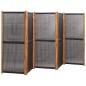 vidaXL 5-tlg. Raumteiler Schwarz 350x180 cm vidaXL 5-tlg. Raumteiler Schwarz 350x180 cm