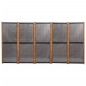vidaXL 5-tlg. Raumteiler Schwarz 350x180 cm vidaXL 5-tlg. Raumteiler Schwarz 350x180 cm