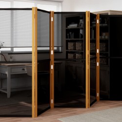 vidaXL 6-tlg. Raumteiler Schwarz 420x180 cm