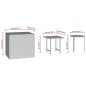 vidaXL Beistelltische 3 Stk. Braun Poly Rattan vidaXL Beistelltische 3 Stk. Braun Poly Rattan
