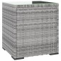 vidaXL Beistelltisch Grau 40x37x40,5 cm Poly Rattan vidaXL Beistelltisch Grau 40x37x40,5 cm Poly Rattan