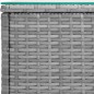 vidaXL Beistelltisch Grau 40x37x40,5 cm Poly Rattan vidaXL Beistelltisch Grau 40x37x40,5 cm Poly Rattan