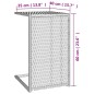 vidaXL C-Tisch Schwarz 40x35x60 cm Poly Rattan