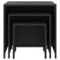 vidaXL Satztische 3 Stk. Schwarz Poly Rattan vidaXL Satztische 3 Stk. Schwarz Poly Rattan