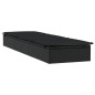vidaXL Sonnenliege mit Auflage Schwarz 201x55x62 cm Poly Rattan vidaXL Sonnenliege mit Auflage Schwarz 201x55x62 cm Poly Rattan