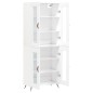 vidaXL Highboard Weiß 69,5x34x180 cm Holzwerkstoff vidaXL Highboard Weiß 69,5x34x180 cm Holzwerkstoff