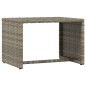 vidaXL Sonnenliege 1 Stk. mit Tisch Grau Poly Rattan vidaXL Sonnenliege 1 Stk. mit Tisch Grau Poly Rattan