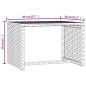 vidaXL Sonnenliege 1 Stk. mit Tisch Grau Poly Rattan vidaXL Sonnenliege 1 Stk. mit Tisch Grau Poly Rattan