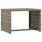 vidaXL Sonnenliegen 2 Stk. mit Tisch Grau Poly Rattan vidaXL Sonnenliegen 2 Stk. mit Tisch Grau Poly Rattan