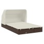 vidaXL 2-Personen-Sonnenliege mit Dach Braun 213x118x97 Poly Rattan vidaXL 2-Personen-Sonnenliege mit Dach Braun 213x118x97 Poly Rattan