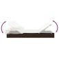 vidaXL 2-Personen-Sonnenliege mit Dach Braun 213x118x97 Poly Rattan vidaXL 2-Personen-Sonnenliege mit Dach Braun 213x118x97 Poly Rattan