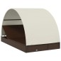 vidaXL 2-Personen-Sonnenliege mit Dach Braun 211x112x140 Poly Rattan vidaXL 2-Personen-Sonnenliege mit Dach Braun 211x112x140 Poly Rattan