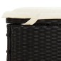 vidaXL Sonnenliege für 2 Personen mit Runddach Schwarz 211x112x140 cm vidaXL Sonnenliege für 2 Personen mit Runddach Schwarz 211x112x140 cm
