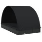 vidaXL Sonnenliege für 2 Personen mit Runddach Schwarz 211x112x140 cm