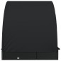 vidaXL Sonnenliege für 2 Personen mit Runddach Schwarz 211x112x140 cm
