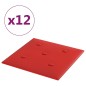 Wandpaneele 12 Stk. Weinrot 30x30 cm Kunstleder 1,08 m² Wandpaneele 12 Stk. Weinrot 30x30 cm Kunstleder 1,08 m²