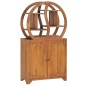 vidaXL Schrank mit Yin-Yang-Regal 70x30x130 cm Teak Massivholz vidaXL Schrank mit Yin-Yang-Regal 70x30x130 cm Teak Massivholz