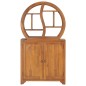 vidaXL Schrank mit Yin-Yang-Regal 70x30x130 cm Teak Massivholz vidaXL Schrank mit Yin-Yang-Regal 70x30x130 cm Teak Massivholz
