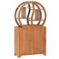 vidaXL Schrank mit Yin-Yang-Regal 70x30x130 cm Teak Massivholz vidaXL Schrank mit Yin-Yang-Regal 70x30x130 cm Teak Massivholz