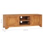 vidaXL TV-Schrank 115x30x40 cm Teak Massivholz vidaXL TV-Schrank 115x30x40 cm Teak Massivholz