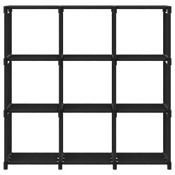 vidaXL Würfel-Regal 9 Fächer Schwarz 103x30x107,5 cm Stoff 