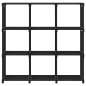 vidaXL Würfel-Regal 9 Fächer Schwarz 103x30x107,5 cm Stoff vidaXL Würfel-Regal 9 Fächer Schwarz 103x30x107,5 cm Stoff