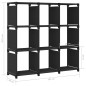 vidaXL Würfel-Regal 9 Fächer Schwarz 103x30x107,5 cm Stoff vidaXL Würfel-Regal 9 Fächer Schwarz 103x30x107,5 cm Stoff
