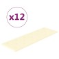 Wandpaneele 12 Stk. Creme 90x30 cm Kunstleder 3,24 m² Wandpaneele 12 Stk. Creme 90x30 cm Kunstleder 3,24 m²