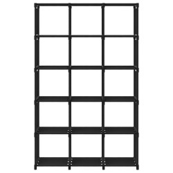 vidaXL Würfel-Regal 15 Fächer Schwarz 103x30x175,5 cm Stoff 