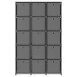 vidaXL Würfelregal mit 15 Boxen Grau 103x30x175,5 cm Stoff vidaXL Würfelregal mit 15 Boxen Grau 103x30x175,5 cm Stoff