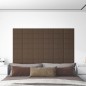 Wandpaneele 12 Stk. Braun 30x15 cm Stoff 0,54 m² Wandpaneele 12 Stk. Braun 30x15 cm Stoff 0,54 m²