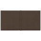 Wandpaneele 12 Stk. Braun 30x15 cm Stoff 0,54 m² Wandpaneele 12 Stk. Braun 30x15 cm Stoff 0,54 m²