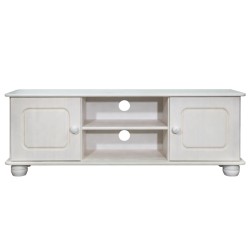 vidaXL TV-Schrank 115x29x40 cm Massivholz Kiefer