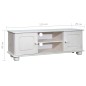 vidaXL TV-Schrank 115x29x40 cm Massivholz Kiefer vidaXL TV-Schrank 115x29x40 cm Massivholz Kiefer