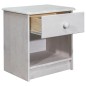 vidaXL Nachttisch 41x30x42 cm Massivholz Kiefer vidaXL Nachttisch 41x30x42 cm Massivholz Kiefer