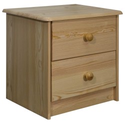 vidaXL Nachttisch 43x34x40 cm Massivholz Kiefer