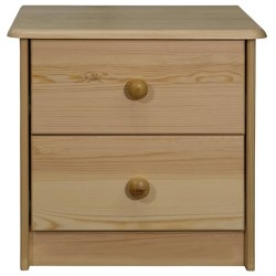 vidaXL Nachttisch 43x34x40 cm Massivholz Kiefer