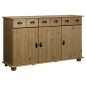 vidaXL Sideboard 134x39x79,5 cm Massivholz Kiefer vidaXL Sideboard 134x39x79,5 cm Massivholz Kiefer