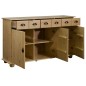 vidaXL Sideboard 134x39x79,5 cm Massivholz Kiefer vidaXL Sideboard 134x39x79,5 cm Massivholz Kiefer