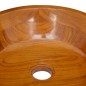 vidaXL Waschbecken Massivholz Teak Φ40x10 cm vidaXL Waschbecken Massivholz Teak Φ40x10 cm