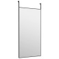vidaXL Türspiegel Schwarz 40x80 cm Glas und Aluminium vidaXL Türspiegel Schwarz 40x80 cm Glas und Aluminium