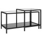 vidaXL Beistelltische 2 Stk. Hartglas Schwarz vidaXL Beistelltische 2 Stk. Hartglas Schwarz