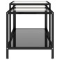 vidaXL Beistelltische 2 Stk. Hartglas Schwarz vidaXL Beistelltische 2 Stk. Hartglas Schwarz