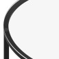 vidaXL Beistelltisch Schwarz und Transparent 70 cm Hartglas vidaXL Beistelltisch Schwarz und Transparent 70 cm Hartglas