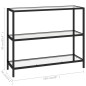 vidaXL Regal Transparent 100x36x90 cm Gehärtetes Glas vidaXL Regal Transparent 100x36x90 cm Gehärtetes Glas