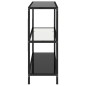 vidaXL Regal Transparent und Schwarz 100x36x90 cm Gehärtetes Glas vidaXL Regal Transparent und Schwarz 100x36x90 cm Gehärtetes Glas