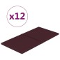Wandpaneele 12 Stk. Lila 60x30 cm Stoff 2,16 m² Wandpaneele 12 Stk. Lila 60x30 cm Stoff 2,16 m²