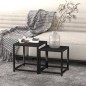 vidaXL Beistelltische 2 Stk. MDF Schwarz vidaXL Beistelltische 2 Stk. MDF Schwarz