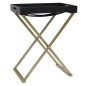 vidaXL Klapptisch Golden und Schwarz 48x34x61 cm MDF vidaXL Klapptisch Golden und Schwarz 48x34x61 cm MDF