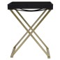 vidaXL Klapptisch Golden und Schwarz 48x34x61 cm MDF vidaXL Klapptisch Golden und Schwarz 48x34x61 cm MDF